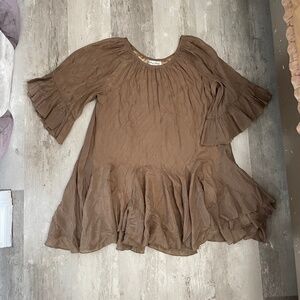 Angel Heart Boutique Oversized Mocha Tunic Size S